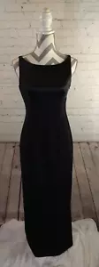 EUC schwarzes langes formelles Kleid Tahari hinten offen/Größe 6 – WUNDERSCHÖN, ELEGANT, SEXY - Bild 1 von 20