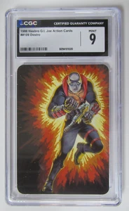 1986 Hasbro G.I. Joe Action Cards Destro #109 CGC 9 - Picture 1 of 3