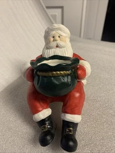 Vintage Partylite Santa Votive Candle Holder Shelf Sitter Holiday Christmas - Picture 1 of 12