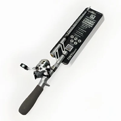 ProFISHiency Pocket Combo Tiny Spincast Fishing Reel Rod  Mini NEW - Image 1 of 4