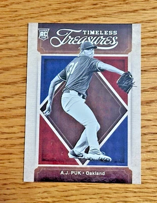 A.J. PUK 2020 Panini Chronicles #9 Timeless Treasures Rookie RC - Image 1 of 2