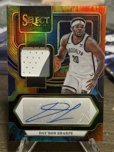 2023-24 Panini Select Day’Ron Sharpe Tie-Dye Prizm Rookie Patch Auto #/25 RC RPA - Bild 1 von 5