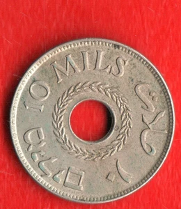 PALESTINE 10 MILLS 1927 - Picture 1 of 2