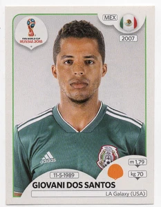 #462 Pegatina Giovani dos Santos México Panini Copa Mundial FIFA Rusia 2018 - Imagen 1 de 2