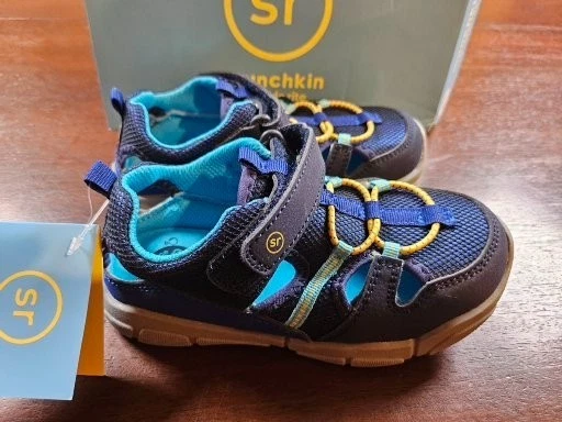 Sandalia Stride Rite Munchkin Shim Azul 10 M MK006400 Nueva en caja Foto 1 de 4