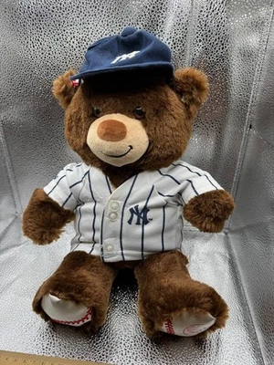 "Oso de peluche oficial de béisbol de los Yankees de Nueva York Build A Bear de 16""" Foto 1 de 4