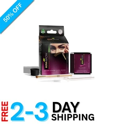 Eco-Friendly Dark Brown Brow Powder - 100% Gray Coverage,  & Cruelty-Free - Image 1 of 4