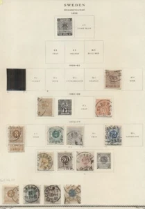 SWEDEN COLLECTION 1858-1970, on Scott Specialty pages, used, Scott $3,066.00 - Imagen 1 de 12