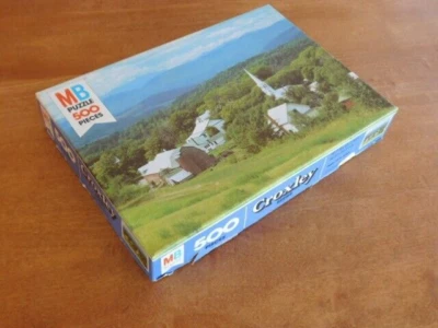 Milton Bradley 500 Piece Jigsaw Puzzle "Peacham Vermont" Croxley Series Complete - Image 1 of 4