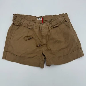Pantalones Cortos Old Navy Para Mujer Pequeños Caqui Mezcla de Lino Puños Cómodos Cintura Ajustable - Imagen 1 de 4