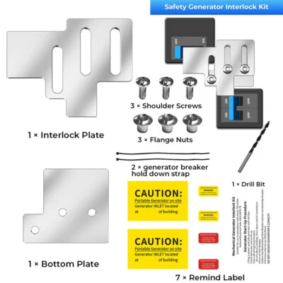 Generator Interlock Kit For Siemens & Murray 150A & 200A Main breaker Panels BR - Image 1 of 4