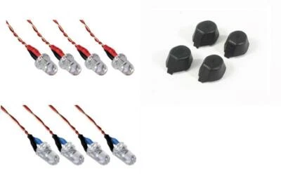 Hubsan X4 H107C 3.7v Blue and Red LED Night Flying Lights Feet - Image 1 of 4