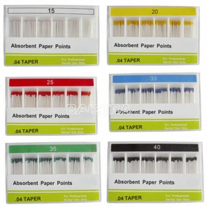 Dental Puntos De Papel Absorbente Puntos De Gutapercha Absorbent Paper Points - Picture 1 of 23