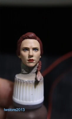1:12 Black Widow Scarlett Johansson Head Sculpt For 6" Female Action Figure Body - Image 1 of 3