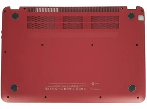 HP Envy Sleekbook 6-1 6-1000 Series Bottom Base Housing Case Cover Chassis Red - Picture 1 of 2