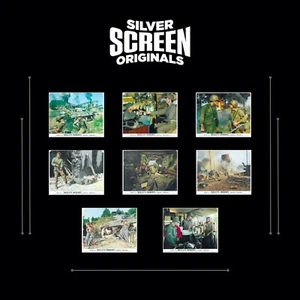 Kelly's Heroes 8x Original UK FOH Lobby Cards Clint Eastwood Telly Savalas 1970 - Picture 1 of 12