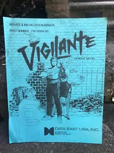 Vigilante by Data East Video Upright Arcade Service & Installation Manual - Picture 1 of 6