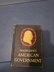 1952 Magruder's American Government Text Book Vintage History School Book - Imagen 1 de 18