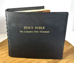 Vintage 1953 Holy Bible KJV Complete New Testament 16 RPM 26 Records Audio Book - Picture 1 of 17