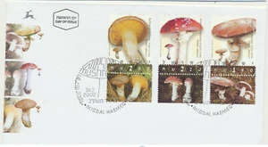 Israel Sc. 1466 - 1468 Mushrooms on 2002 FDC - Picture 1 of 2