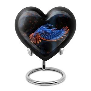 Raven Funeral Urns For Ashes Adult Male & Female Cremation Adult Urn For Ashes - Picture 1 of 7