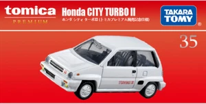 Takara Tomy Tomica Premium TP35 Honda CITY TURBO II White Metal Diecast Car New - Picture 1 of 4