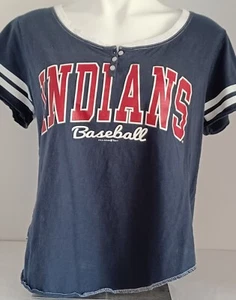 Cleveland Indians Chief Wahoo 5th & Ocean New Era Genuine Merchandise T-Shirt LG - Picture 1 of 12