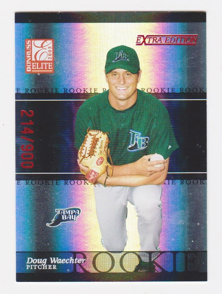 2003 Donruss Elite Extra Edition #26 Doug Waechter RC (Rays)/900 - Image 1 of 1