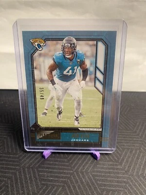2020 Panini Playbook - #18 Josh Allen Gold /49 Jaguars - Image 1 of 2