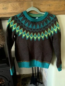 H&M multicoloured wool blend Fairisle style jumper, small - Picture 1 of 6