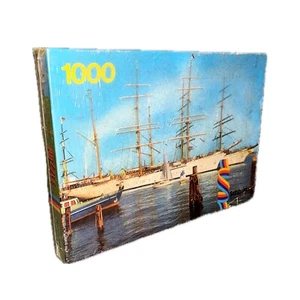 Neu Hafen Kiel Puzzle Schmidt Vintage 1000 Teile 70er 80er Jahre Ostsee Germany - Bild 1 von 7