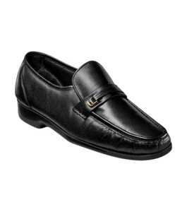 Mens Florsheim Riva Moc Toe Loafer - Black Leather, Size 6.5 Medium [17099 01] - Picture 1 of 7