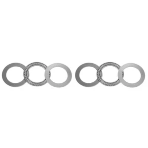 2pcs AXK3552 Thrust Needle Roller Bearings 35x52x2mm with AS3552 Washers - Picture 1 of 4