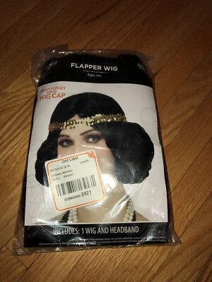 Disfraz de Halloween Peluca Aleta con Banda Dorada para el Pelo en Bolsa Nuevo Foto 1 de 2