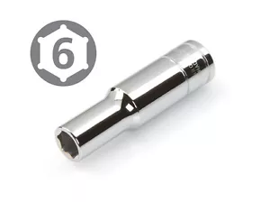 TEKTON 14190 3/8-Inch Drive by 9 mm Deep Socket, Cr-V, 6-Point - Picture 1 of 2