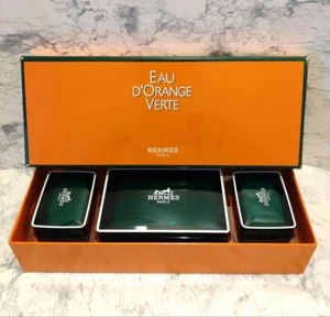 HERMES EAU D'ORANGE VERTE PERFUMED BATH SOAP WITH BOX Orange gift 3 set - Picture 1 of 8