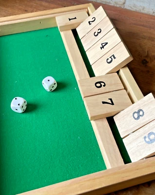 Shut The Box Game Traditional Board Game Complete VGC - Image 1 of 4