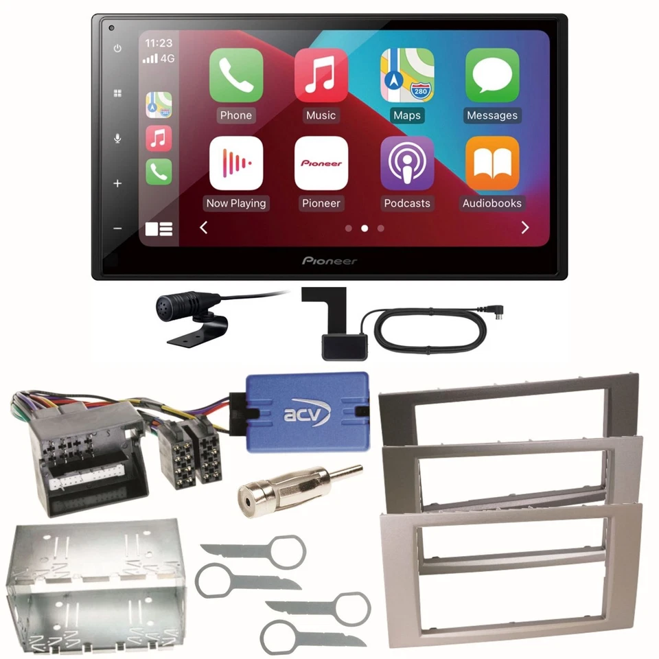 Pioneer SPH-DA160DAB Android Auto Einbauset für Ford Focus C-Max Fiesta Transit - Bild 1 von 1