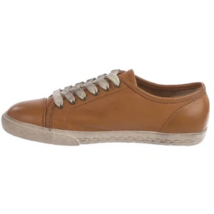 New Frye Chambers Low Sneaker Big Kids Leather Lace Up Camel Shoes Size US 1 M - Picture 1 of 5