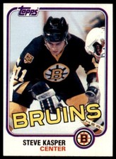 1981-82 Topps Steve Kasper Boston Bruins #68