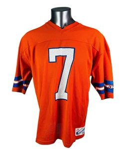 JOHN ELWAY DENVER BRONCOS VINTAGE 1980s CHAMPION JERSEY ADULT XL - Picture 1 of 5