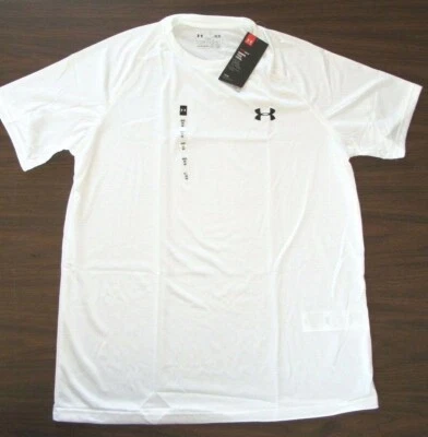 Camiseta masculina Under Armour Tech manga curta 1228539 branca pequena - 4XL - Imagem 1 de 4
