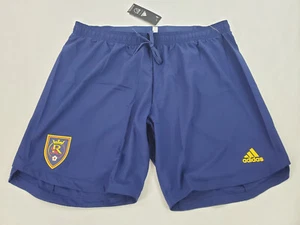 ADIDAS Aeroready MLS men soccer shorts EH6190 Real Salt Lake navy 2XL $60 - Picture 1 of 10