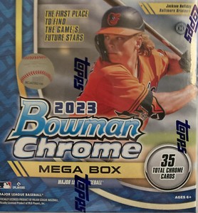2023 Bowman Chrome Baseball Mega Box - New / Factory Sealed