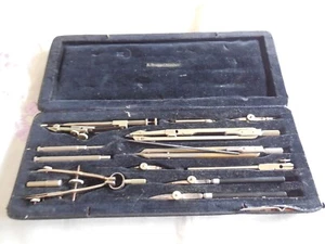 Vintage Schneider Germany Drafting set in original box a. Brugger Munchen - Picture 1 of 7