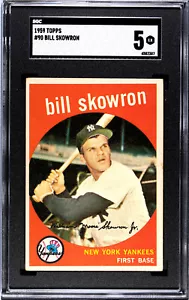1959 Topps Moose Skowron SGC 5 New York Yankees Karte 90 - Bild 1 von 2