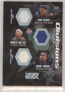 2005 Luxury Box Divisions Relics Chris Webber Rasheed Wallace Dwight Howard HOF