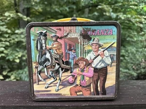 1963 Bonanza Lunchbox With Hole In It LOOK - Picture 1 of 19