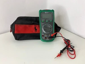 Commercial Electric MS8260A Digital Multimeter LCD Handheld TESTED w/ Case - Picture 1 of 9