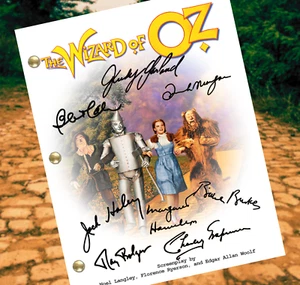 Der Zauberer von Oz Filmskript handsigniert signed Script Reprint Judy - Bild 1 von 3